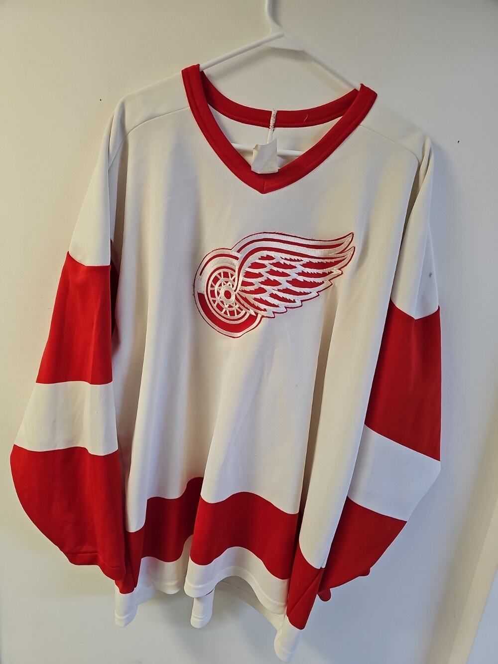 Vintage 90s Detroit Red Wings CCM Maska Jersey Mens Sz XXL NHL Hockey USA Made